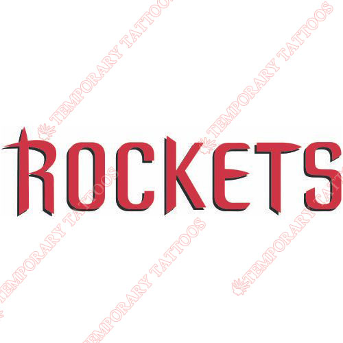Houston Rockets Customize Temporary Tattoos Stickers NO.1027